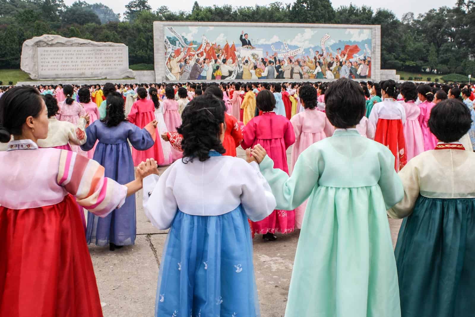 Traditional Korean clothing and games.