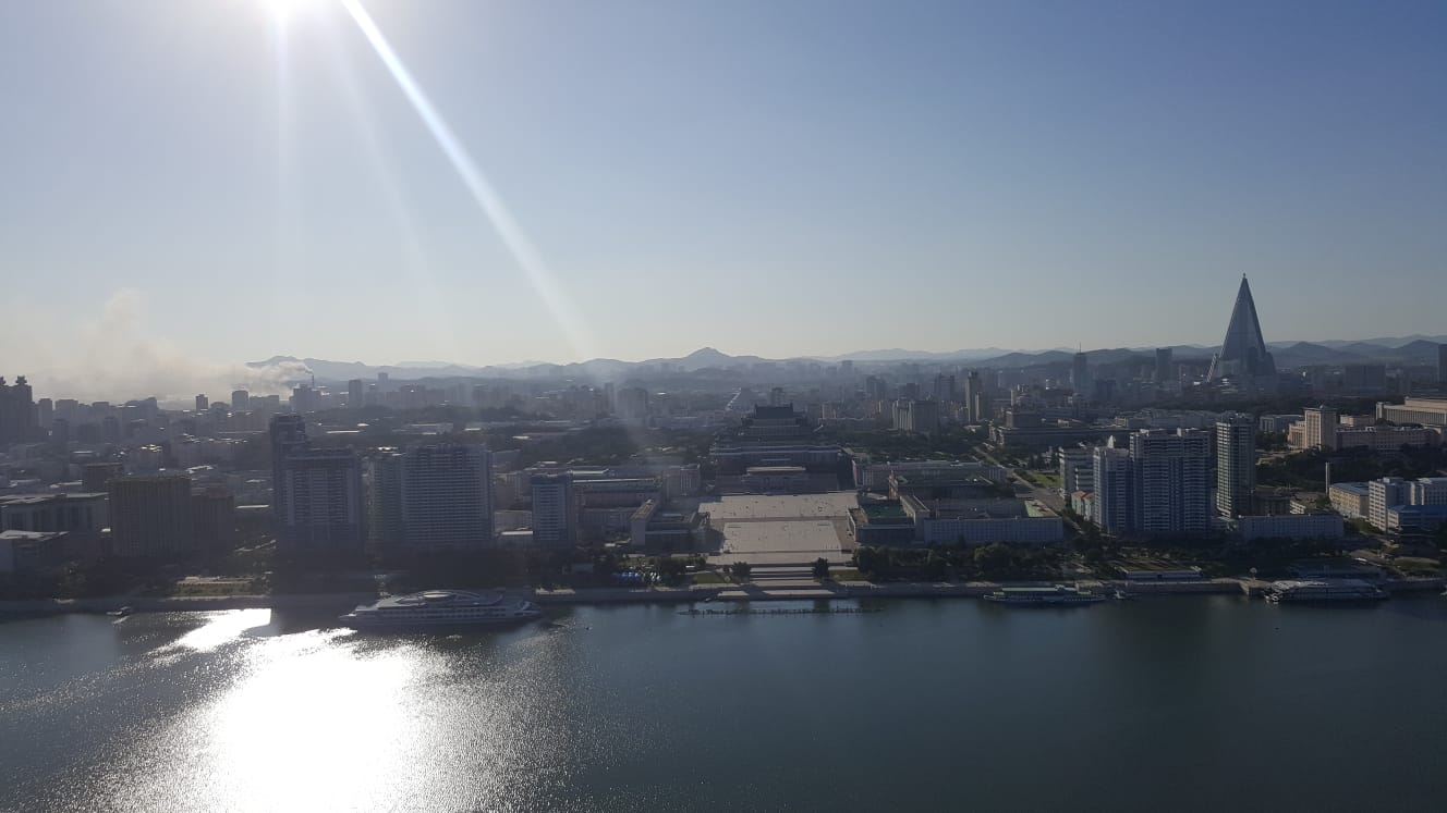 View of Pyongyang from Juche Tower