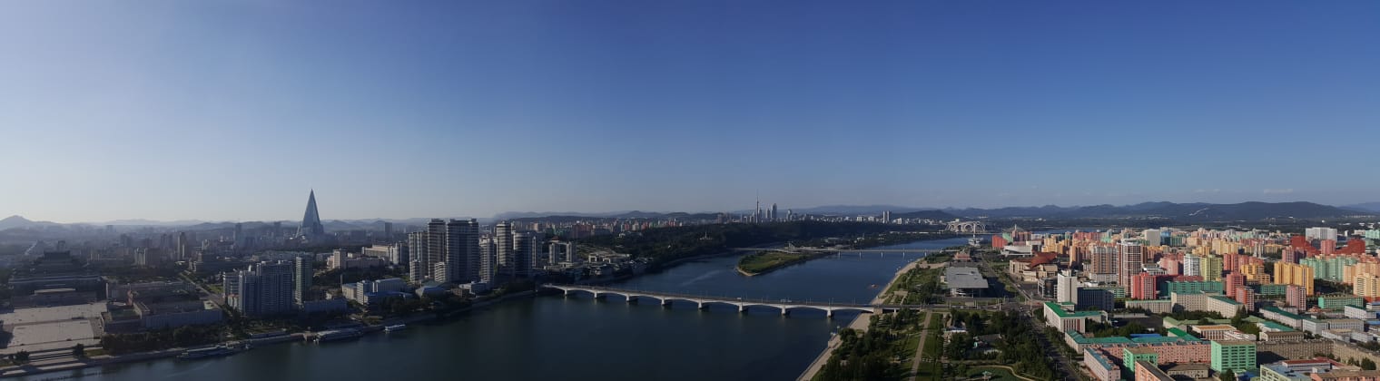 Panoramic view of Pyongyang.